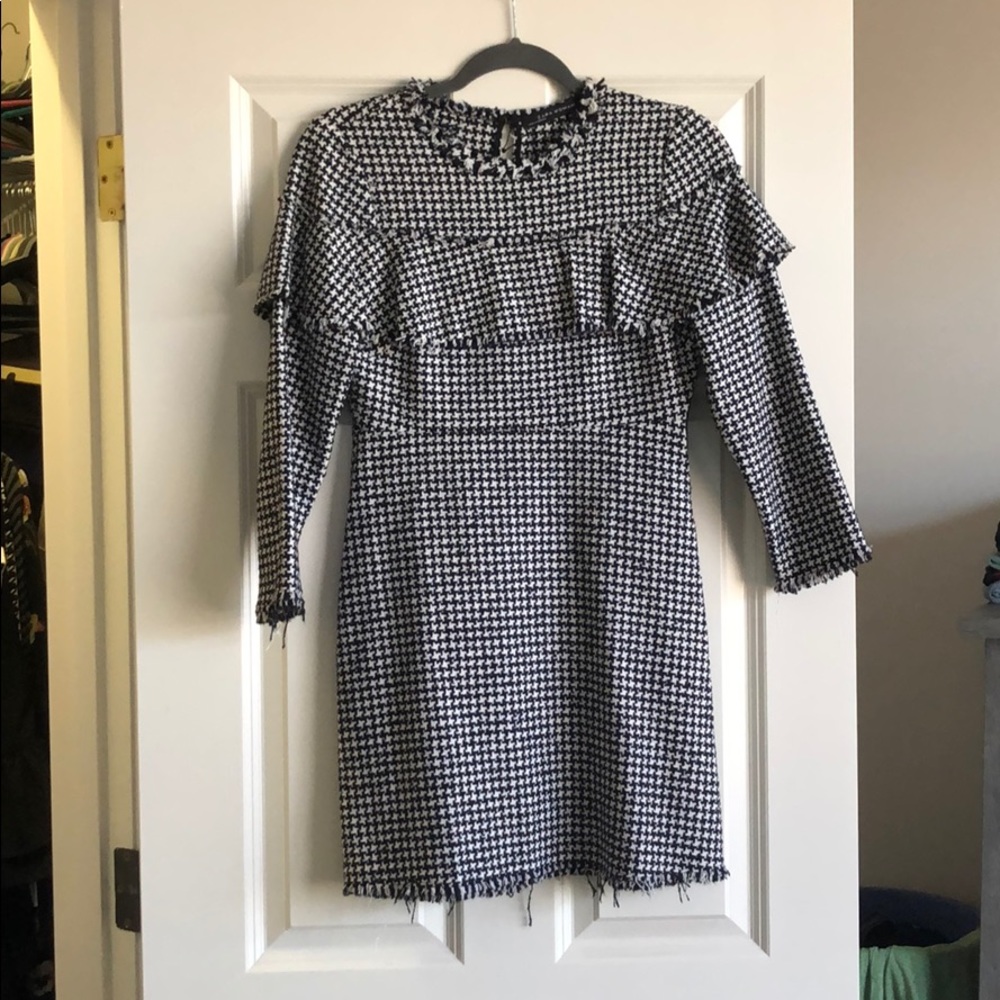 Zara Houndstooth Dress XS